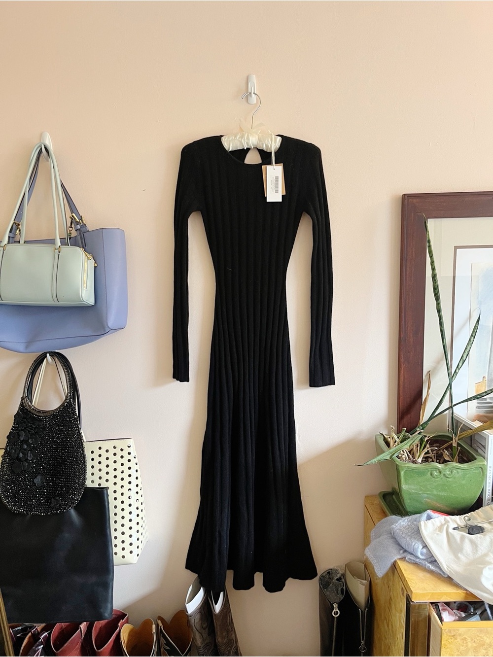 NWT Reformation Evan Cashmere Dress XS